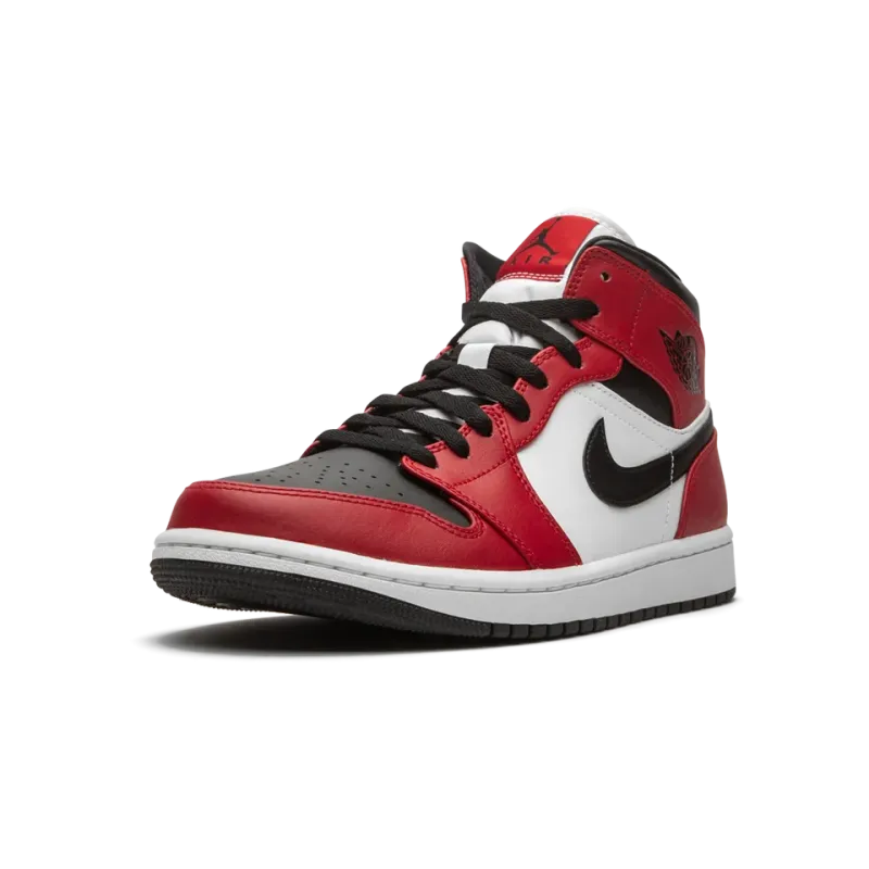 Jordan Air Jordan 1 Mid Chicago Black Toe Mens
