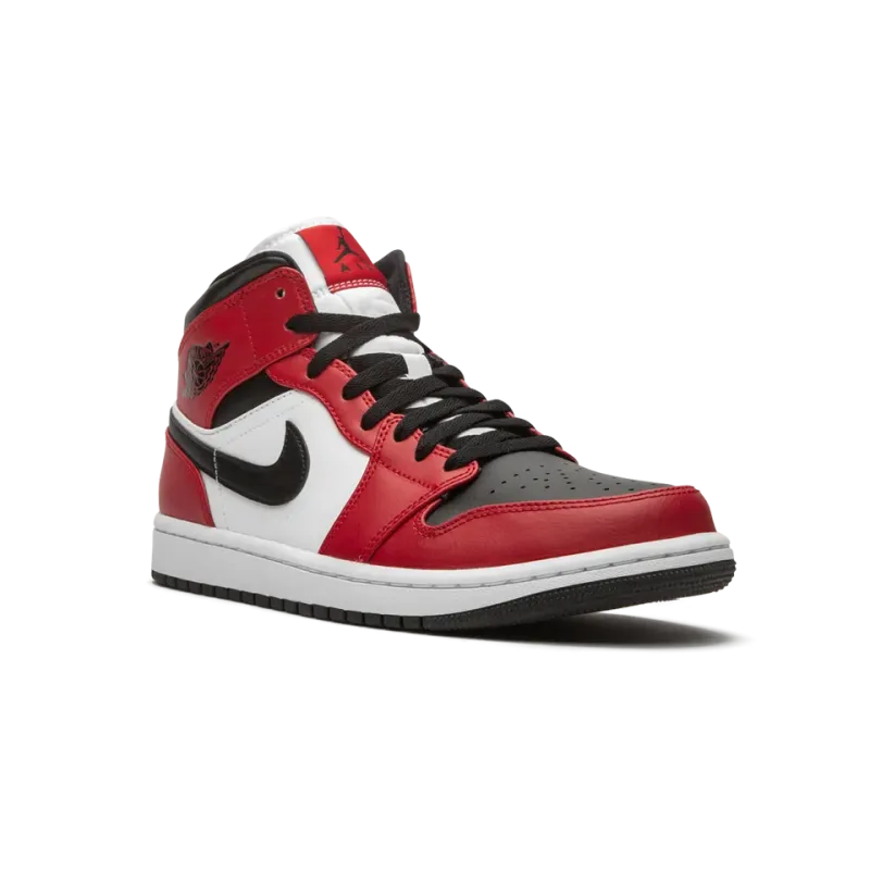 Jordan Air Jordan 1 Mid Chicago Black Toe Mens
