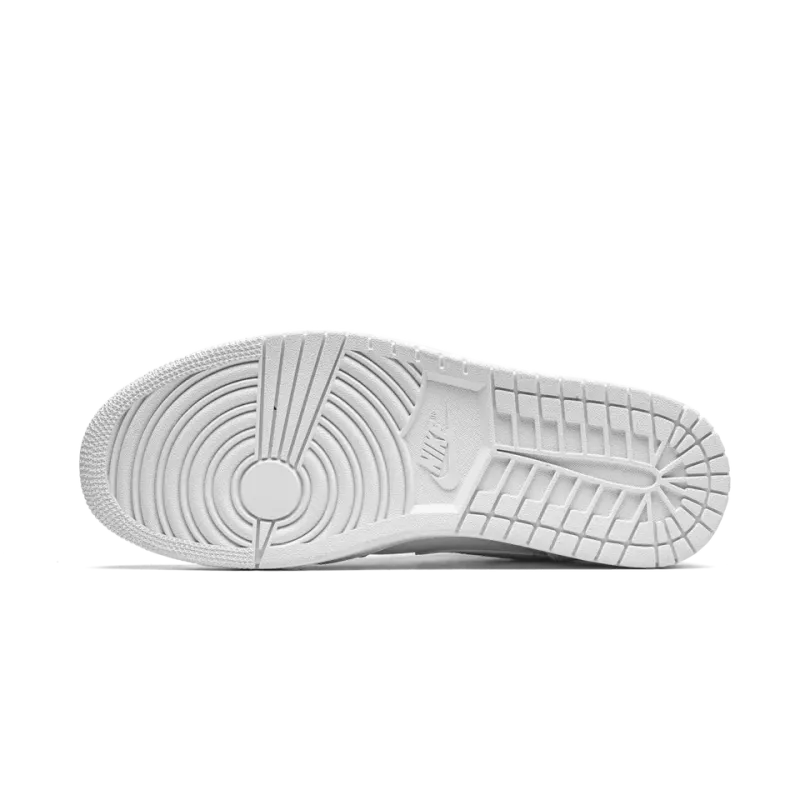 Jordan Air Jordan 1 Mid Triple White Mens