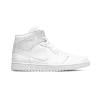 Jordan Air Jordan 1 Mid Triple White Mens