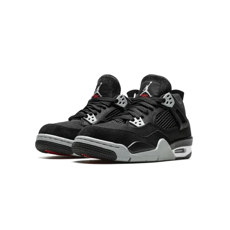 Jordan Air Jordan 4 GS Black Canvas Grade School