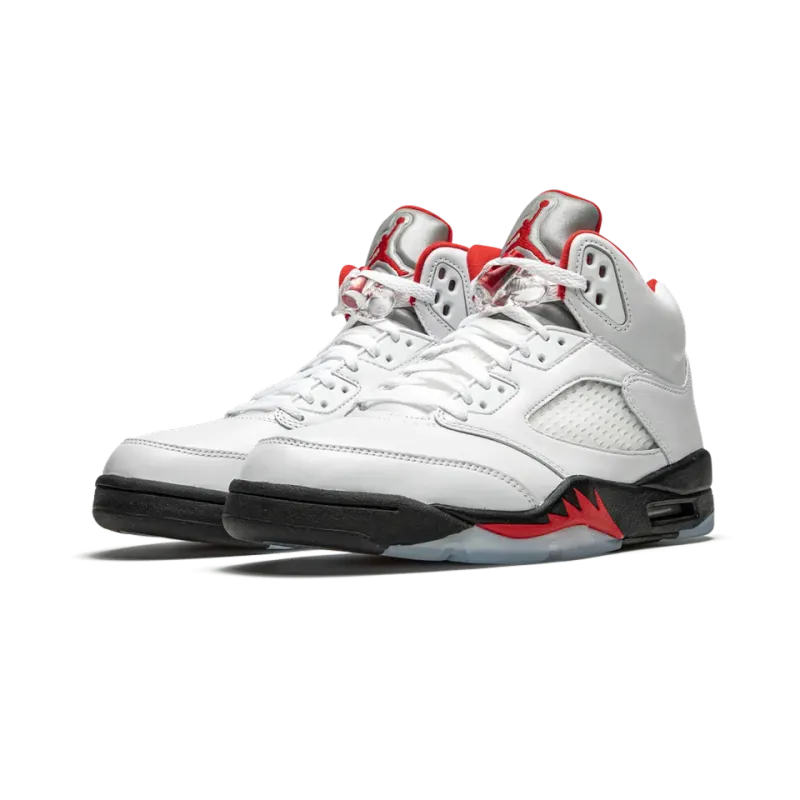 Jordan Air Jordan 5 Retro Fire Red Silver Tongue 2020 Mens