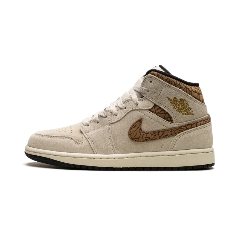 Jordan Air Jordan 1 Mid Brown Elephant Mens