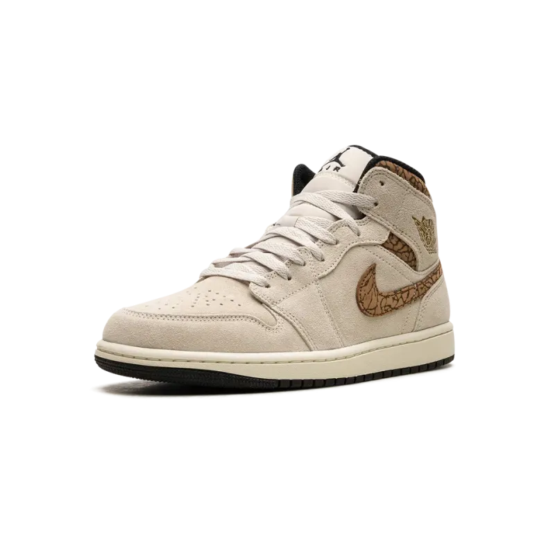 Jordan Air Jordan 1 Mid Brown Elephant Mens