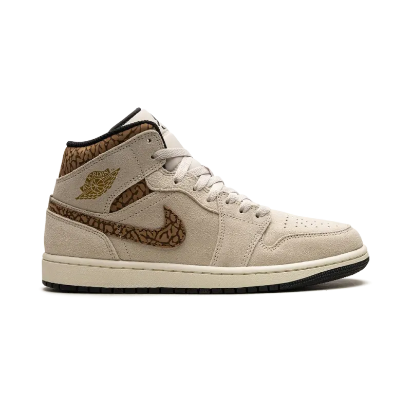 Jordan Air Jordan 1 Mid Brown Elephant Mens