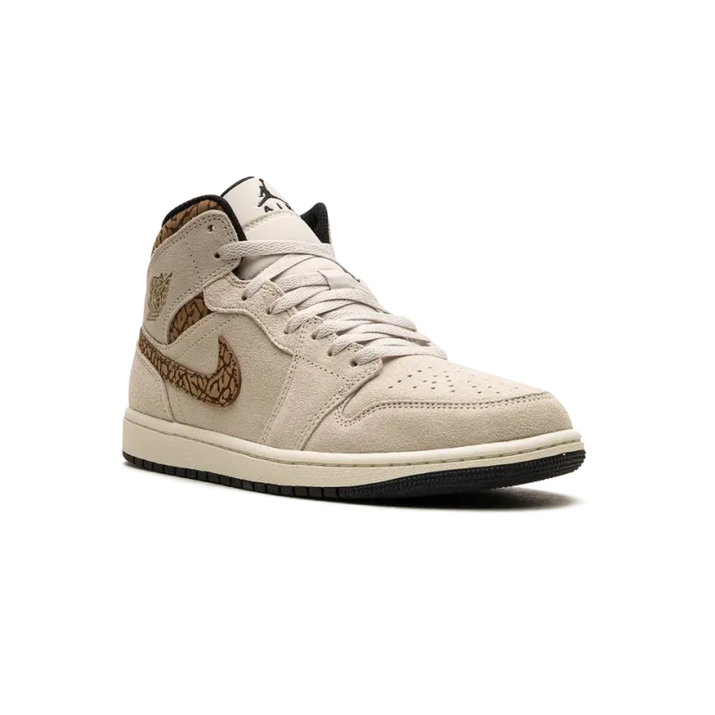 Jordan Air Jordan 1 Mid Brown Elephant Mens
