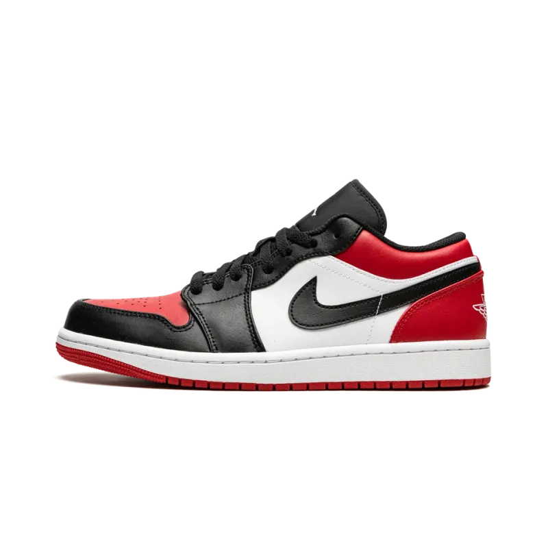 Jordan Air Jordan 1 Low Bred Toe Mens
