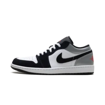 Jordan Jordan 1 Low SE White Fire Red Black Matte Silver Mens
