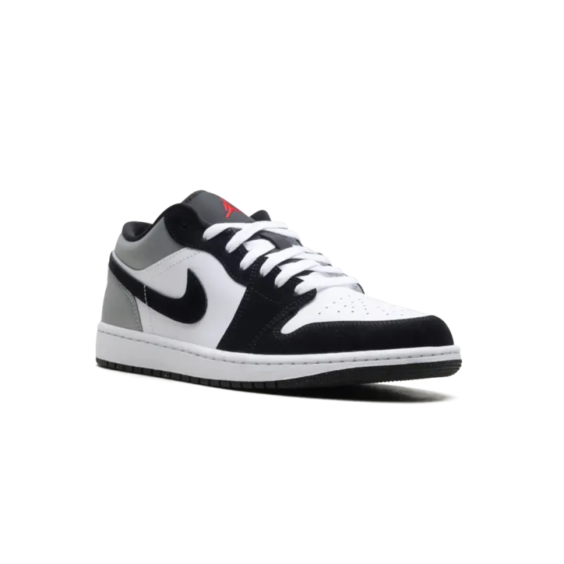 Jordan Jordan 1 Low SE White Fire Red Black Matte Silver Mens