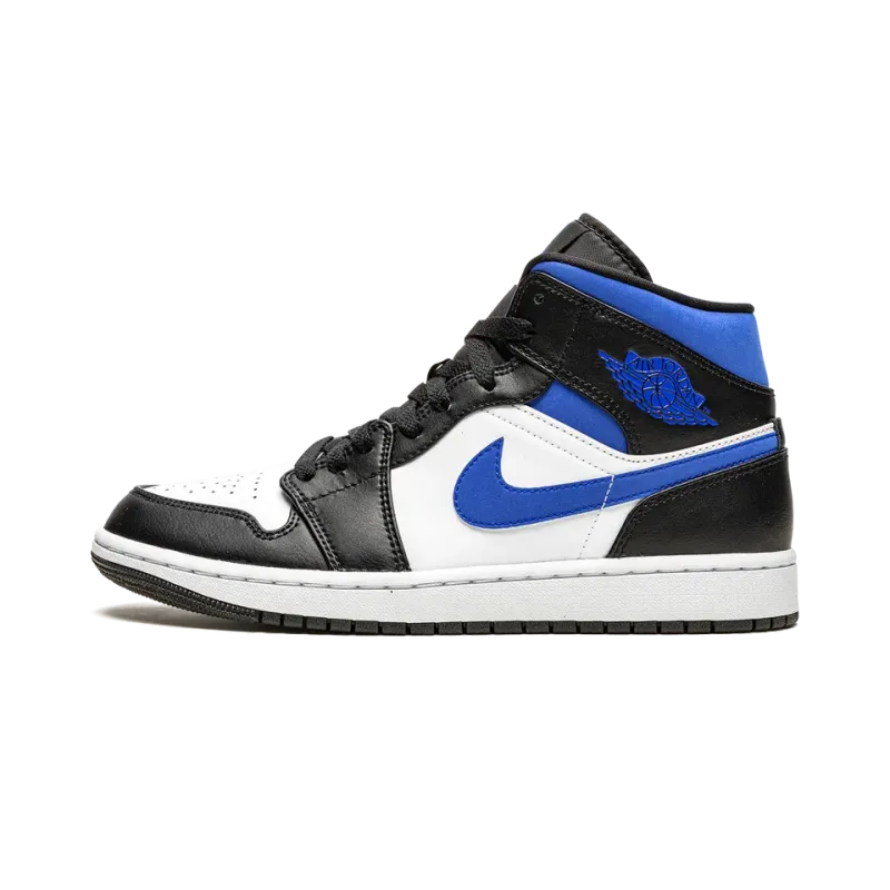 Jordan Air Jordan 1 Mid Racer Blue / Black / White Mens