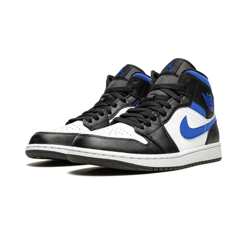 Jordan Air Jordan 1 Mid Racer Blue / Black / White Mens