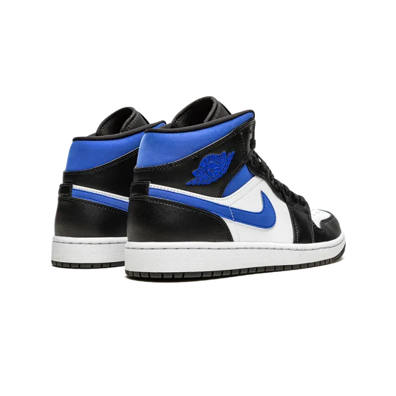 Jordan Air Jordan 1 Mid Racer Blue / Black / White Mens