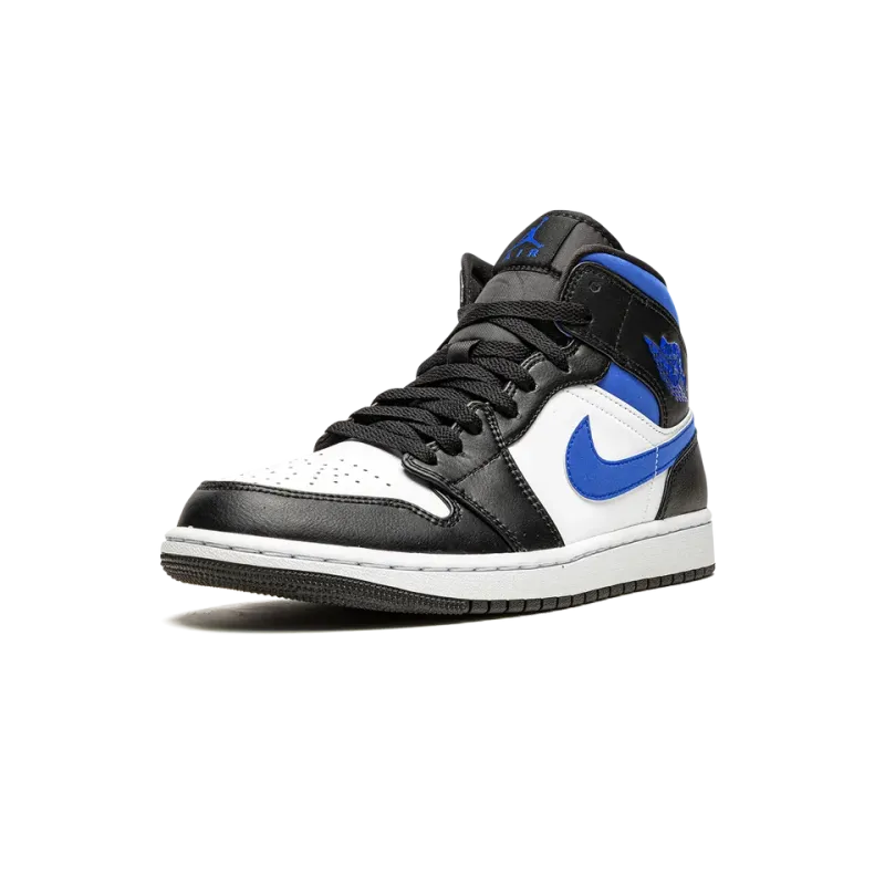 Jordan Air Jordan 1 Mid Racer Blue / Black / White Mens