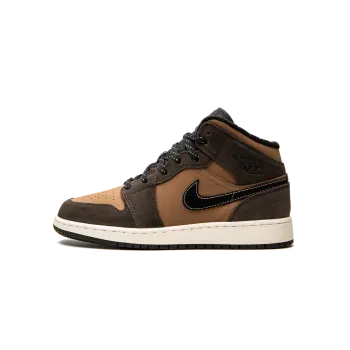 Jordan Air Jordan 1 Mid SE GS Earth Tone Grade School