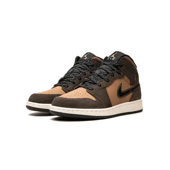 Jordan Air Jordan 1 Mid SE GS Earth Tone Grade School