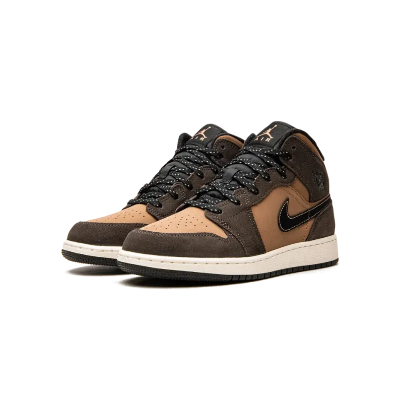 Jordan Air Jordan 1 Mid SE GS Earth Tone Grade School