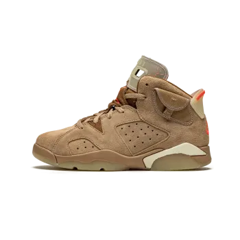 Jordan Air Jordan 6 Retro PS Travis Scott - British Khaki Pre School