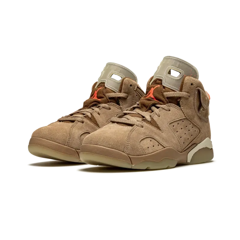 Jordan Air Jordan 6 Retro PS Travis Scott - British Khaki Pre School