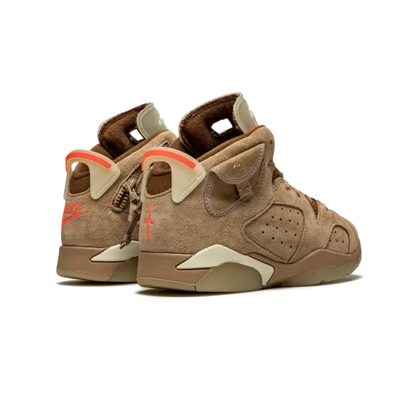 Jordan Air Jordan 6 Retro PS Travis Scott - British Khaki Pre School