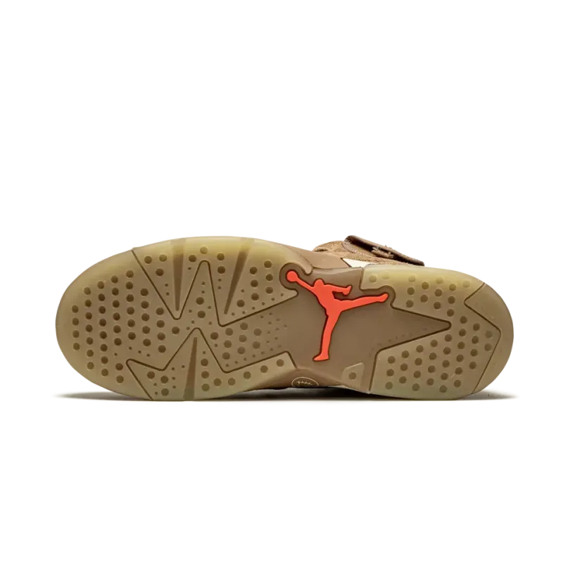 Jordan Air Jordan 6 Retro PS Travis Scott - British Khaki Pre School