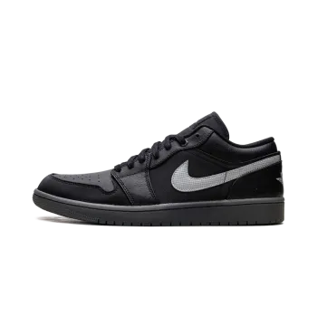Jordan Jordan 1 Low Black White Dark Smoke Grey Mens