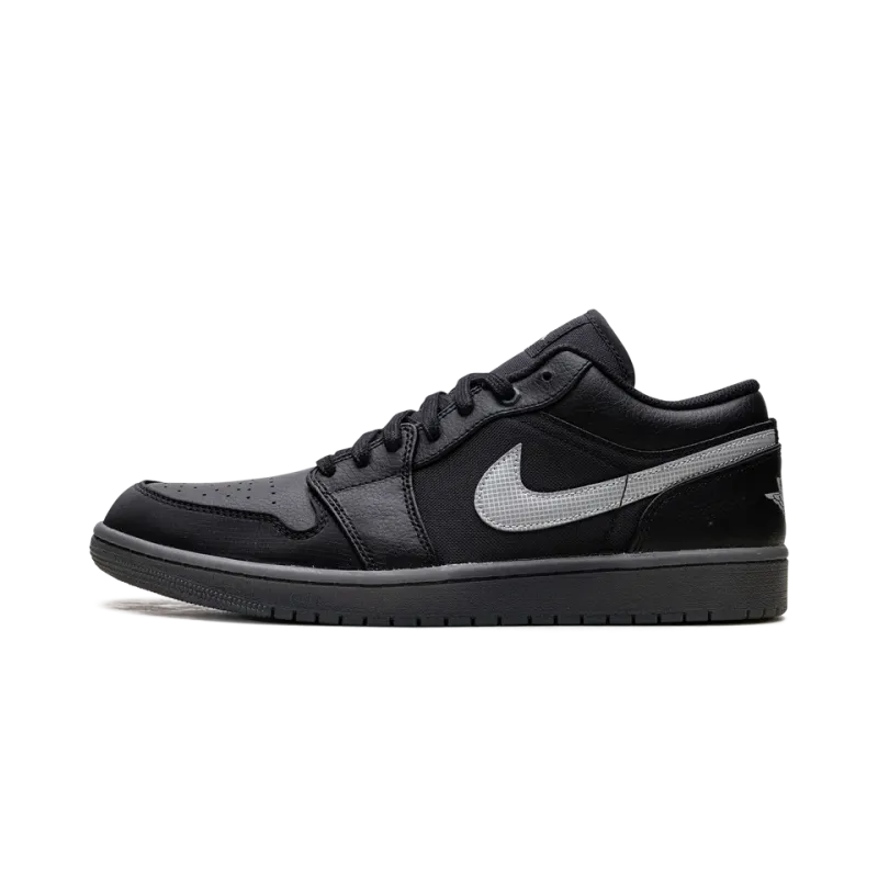 Jordan Jordan 1 Low Black White Dark Smoke Grey Mens