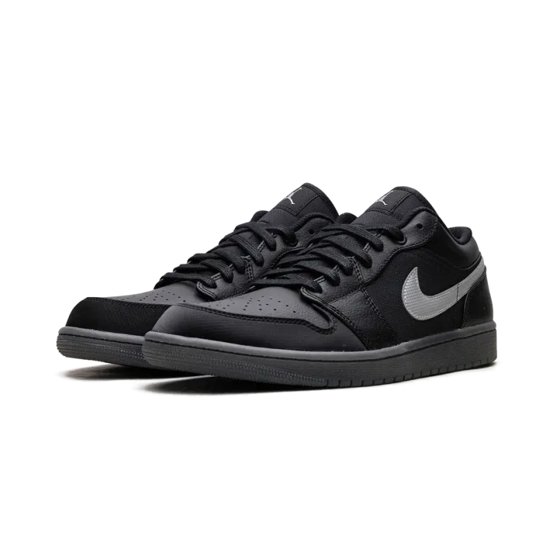 Jordan Jordan 1 Low Black White Dark Smoke Grey Mens