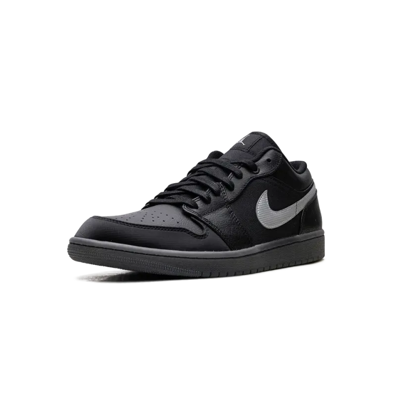 Jordan Jordan 1 Low Black White Dark Smoke Grey Mens