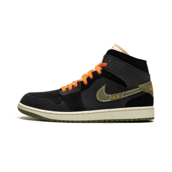 Jordan Air Jordan 1 Mid SE Craft Anthracite Light Olive Mens