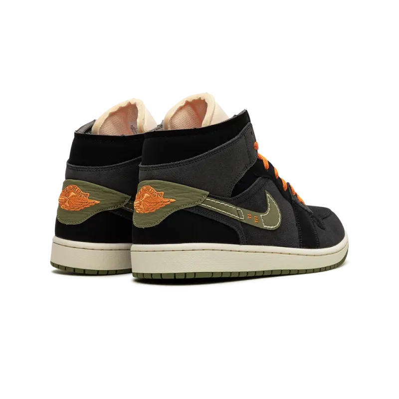 Jordan Air Jordan 1 Mid SE Craft Anthracite Light Olive Mens