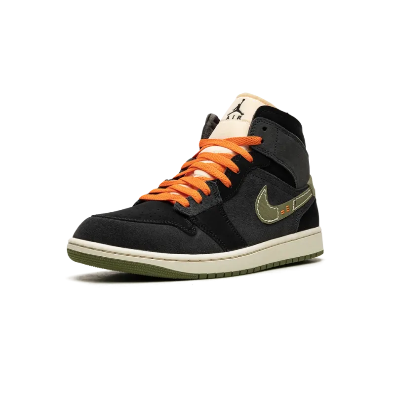 Jordan Air Jordan 1 Mid SE Craft Anthracite Light Olive Mens