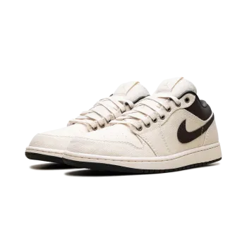 Jordan Air Jordan 1 Low Premium Pale Ivory Baroque Brown Mens