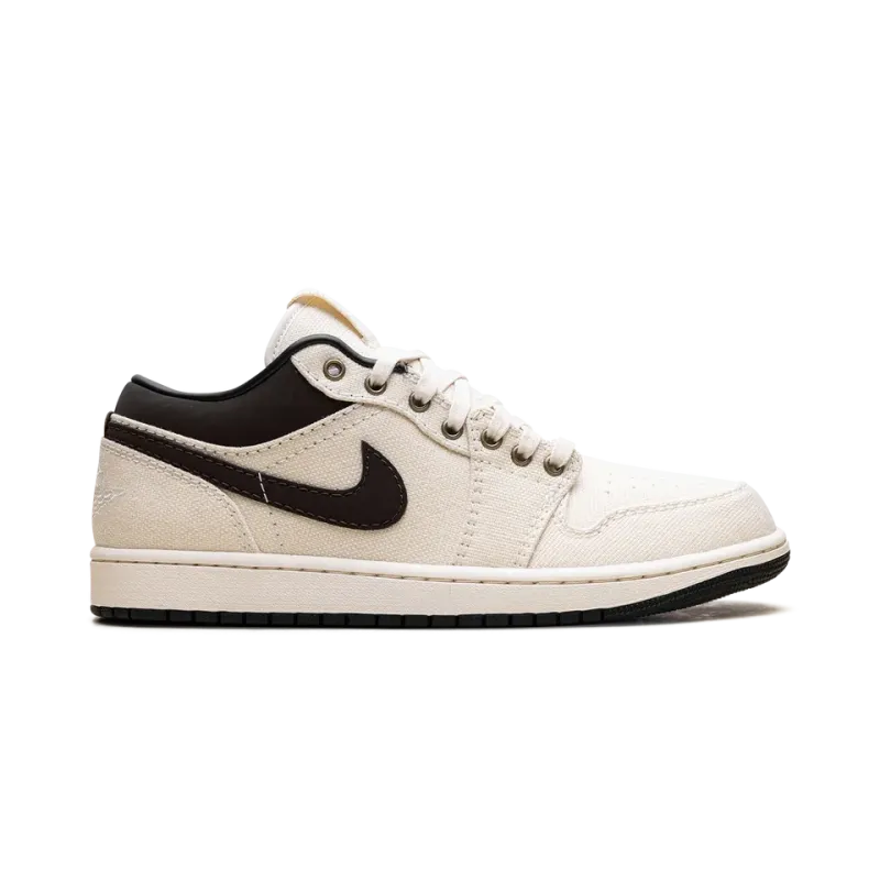 Jordan Air Jordan 1 Low Premium Pale Ivory Baroque Brown Mens