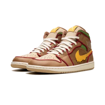 Jordan Jordan 1 Mid SE Cheeseburger Mens