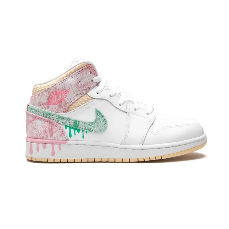 Jordan Air Jordan 1 Mid SE GS Ice Cream Grade School