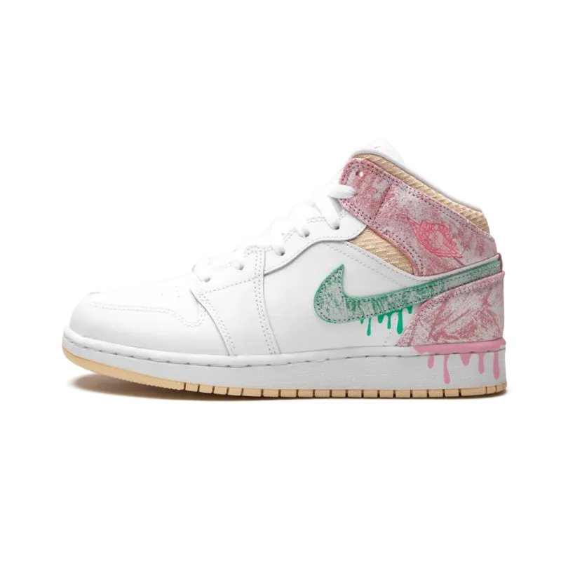 Jordan Air Jordan 1 Mid SE GS Ice Cream Grade School