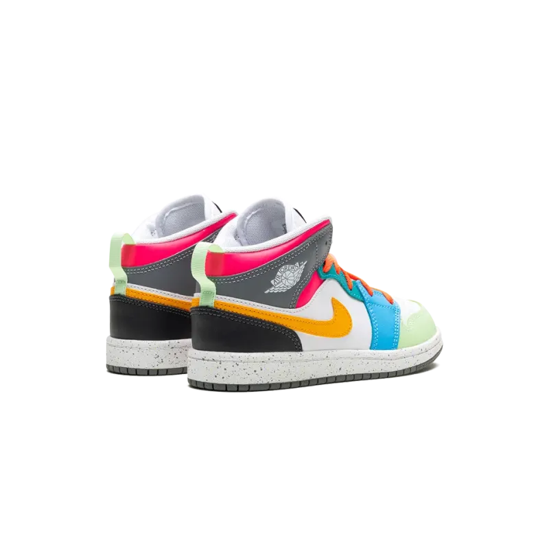 Jordan Jordan 1 Mid SE PS Multi Color Pre School
