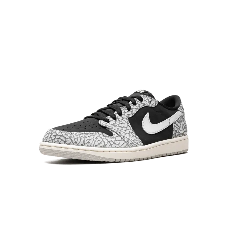 Jordan Air Jordan 1 Low Black Elephant Mens