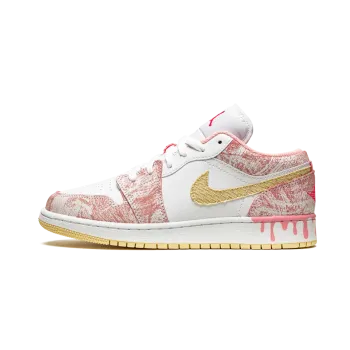 Jordan Air Jordan 1 Low SE GS Paint Drip Grade School