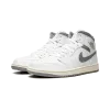 Jordan Air Jordan 1 Mid White / Stealth Grey Mens