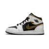 Jordan Air Jordan 1 Mid GS White / Gold / Black Grade School