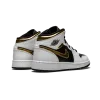 Jordan Air Jordan 1 Mid GS White / Gold / Black Grade School