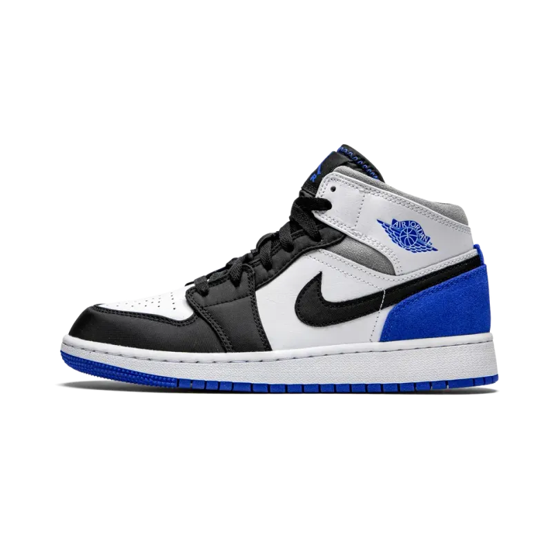 Jordan Air Jordan 1 Mid GS Royal White Grade School