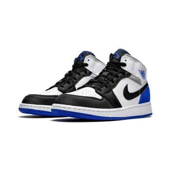 Jordan Air Jordan 1 Mid GS Royal White Grade School