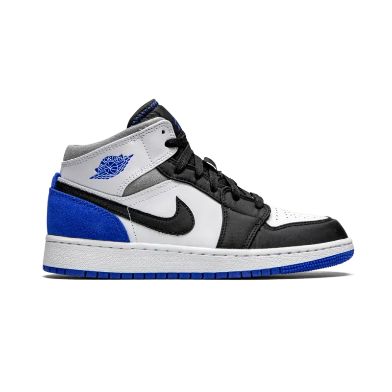 Jordan Air Jordan 1 Mid GS Royal White Grade School