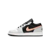 Jordan Jordan 1 Low GS Black Grey Pink Grade School