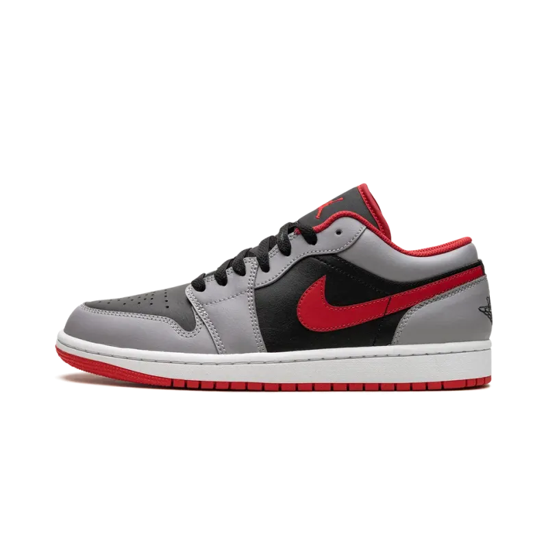 Jordan Air Jordan 1 Low Black Cement Grey Mens