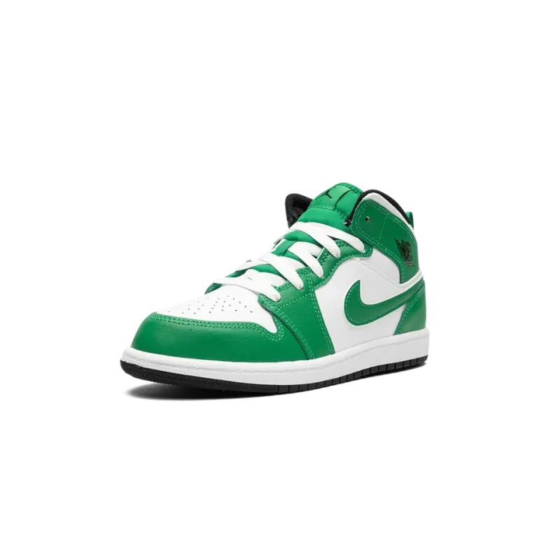Jordan Air Jordan 1 Mid PS Lucky Green Pre School