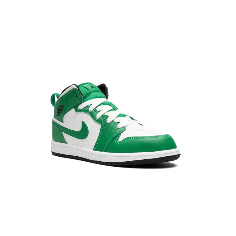 Jordan Air Jordan 1 Mid PS Lucky Green Pre School