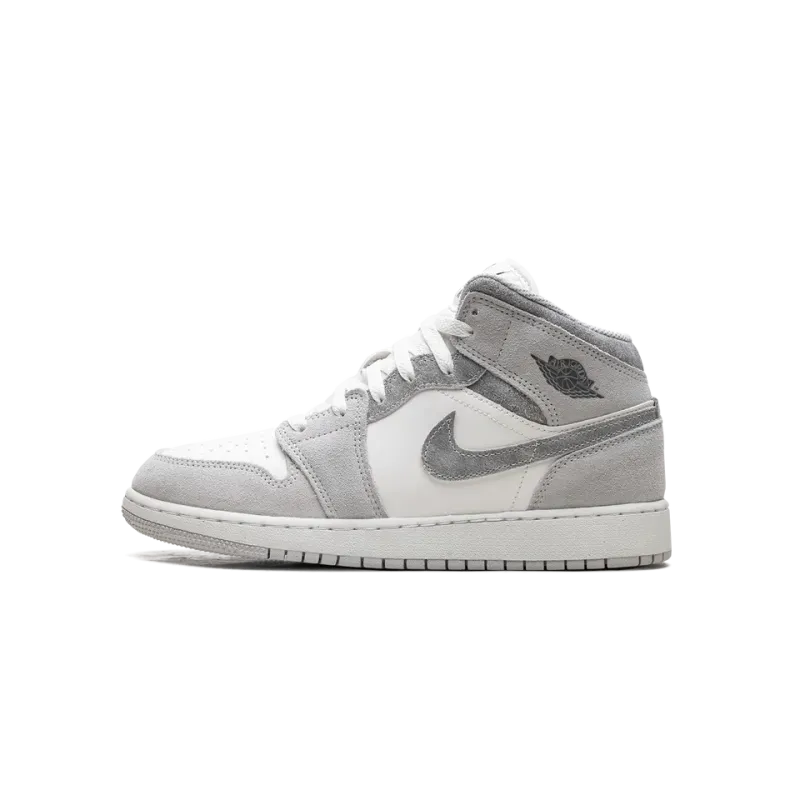 Jordan Air Jordan 1 Mid SE GS Neutral Grey Grade School